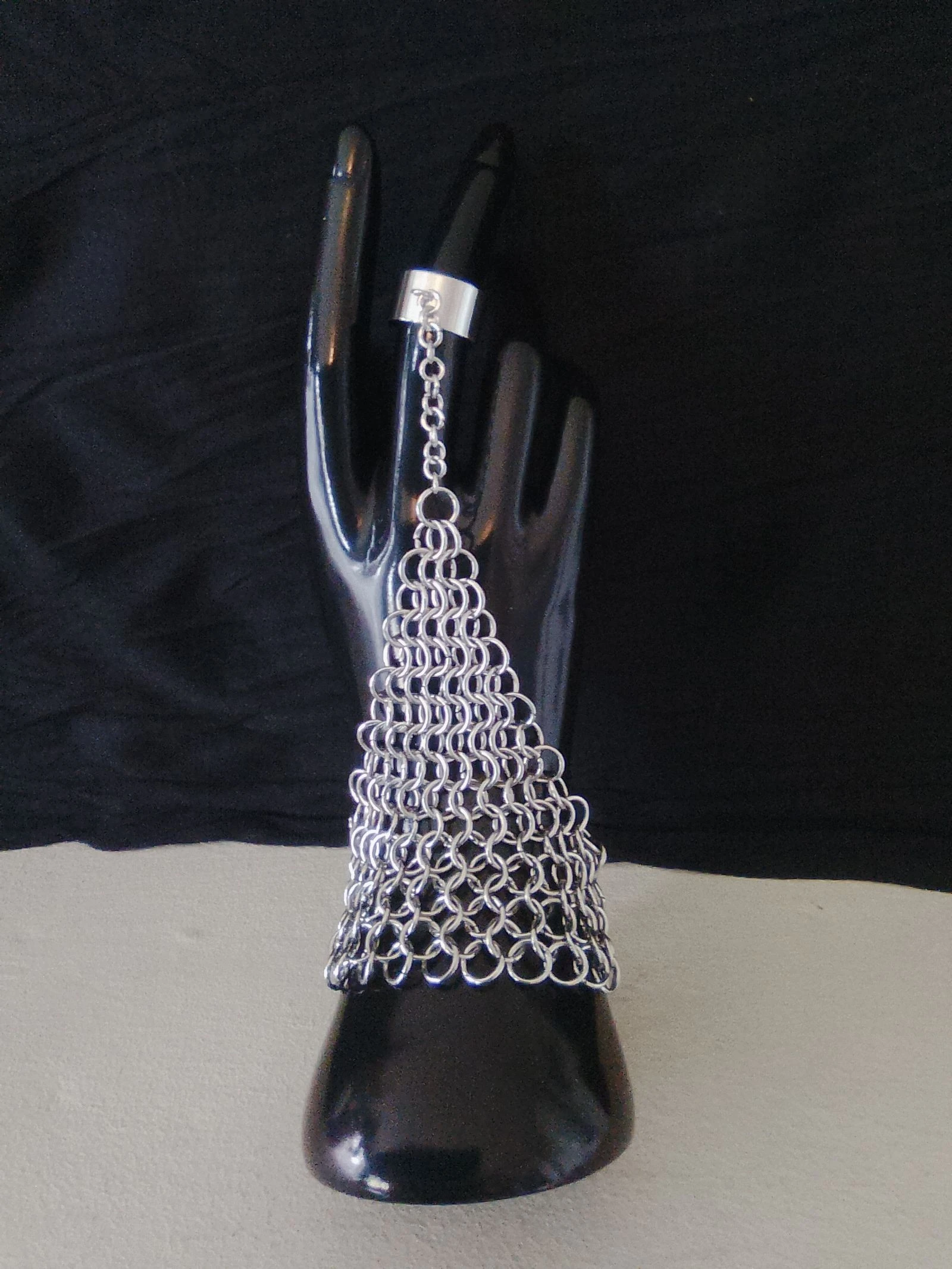 Pulsera brazalete anillo cadena europea – photo 2